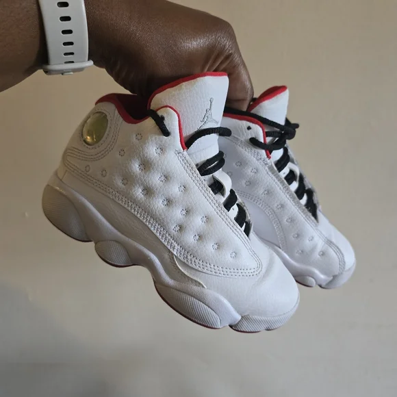 Jordan 13 Retro History of Flight Kids Sneakers Size 11C White Red OG - Picture 12 of 12